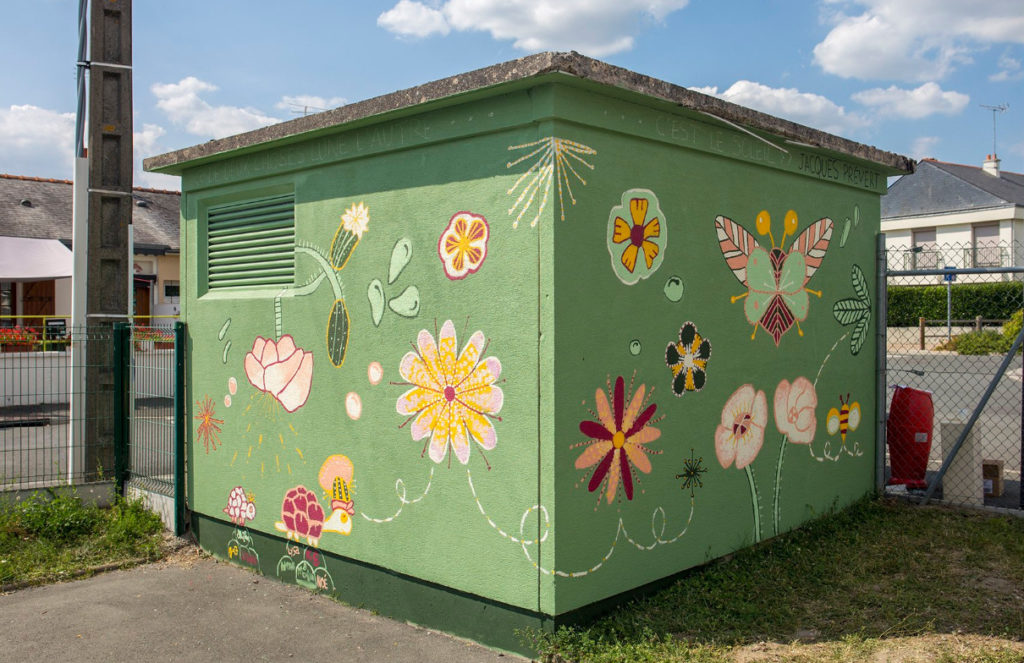 chantier d'embellisement du poste de transformation des ponts de cé