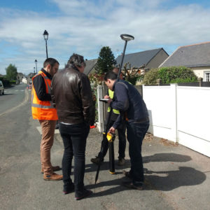 Opération de géoréférencement à Briollay